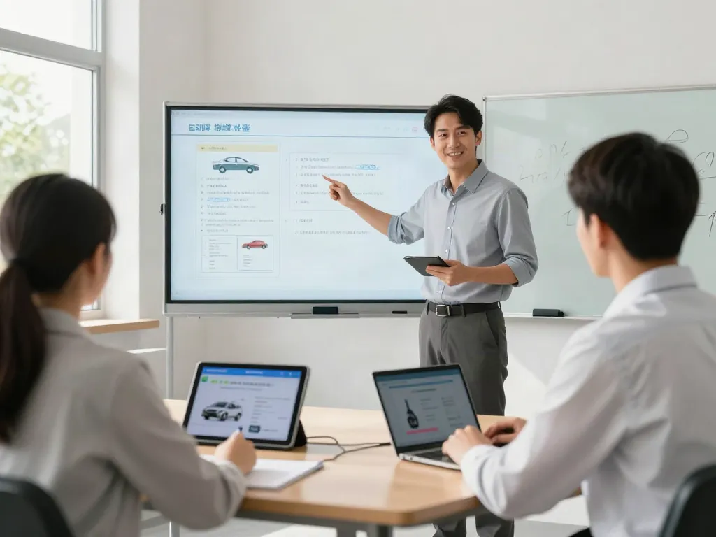 Fahrschule Drive-In bietet innovative Fahrstunden in einem modernen Lernumfeld mit digitalen Geräten.
